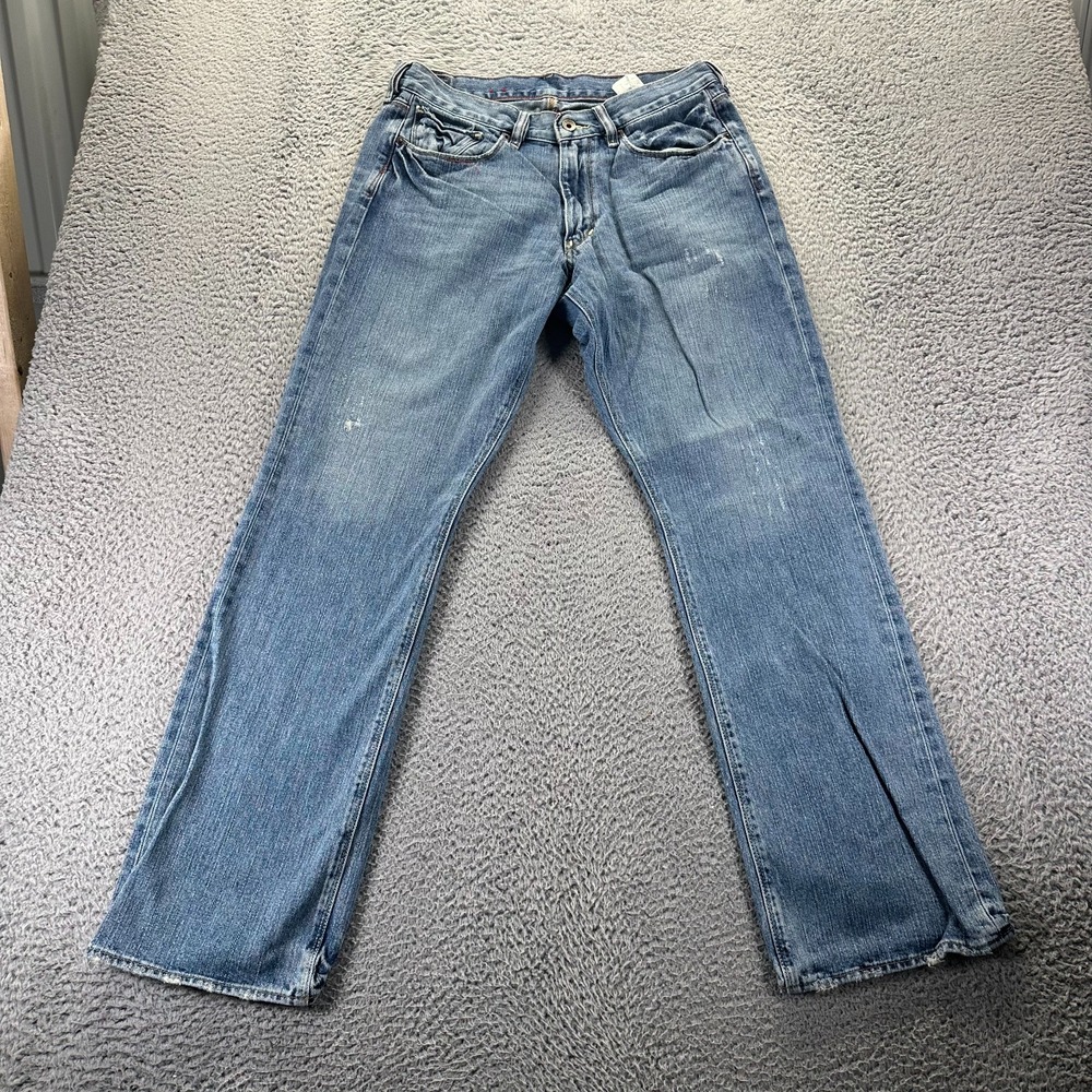 X2 Denim Laboratory M11 Jeans Mens 33x32 Blue Denim Cotton Straight Workwear